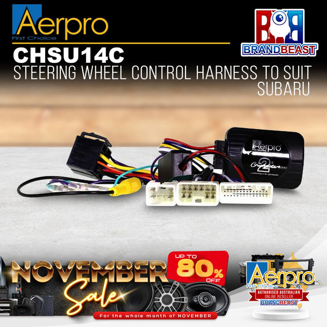 Aerpro CHSU14C Steering Wheel Control Interface For Subaru With Camera Retention