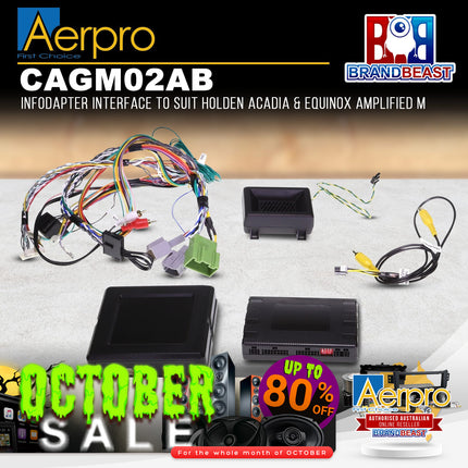 Aerpro CAGM02AB Infodapter Interface to Suit Holden Acadia & Equinox Amplified