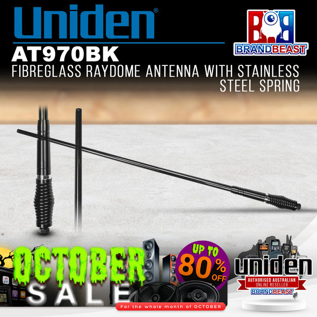 Uniden AT970BK 6.6 dBi Gain Black Fibreglass Raydome Antenna