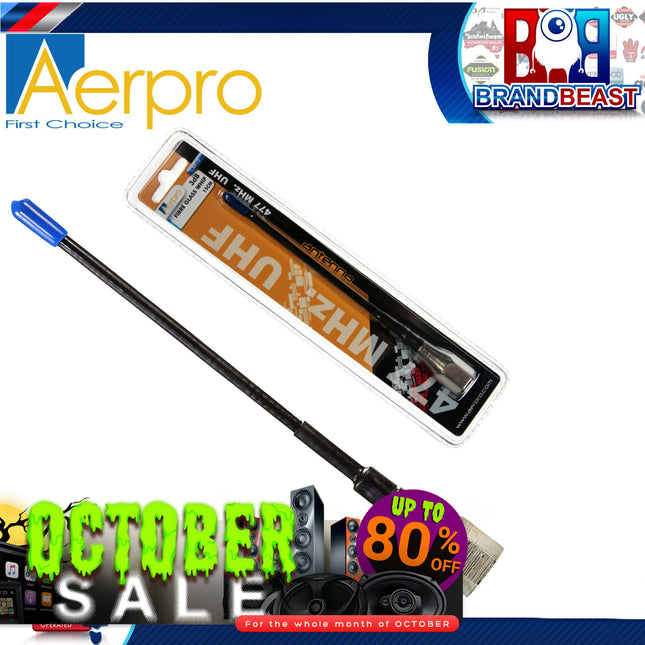 Aerpro CBA15 3dBi 477MHz 150mm Flexible UHF Antenna Whip