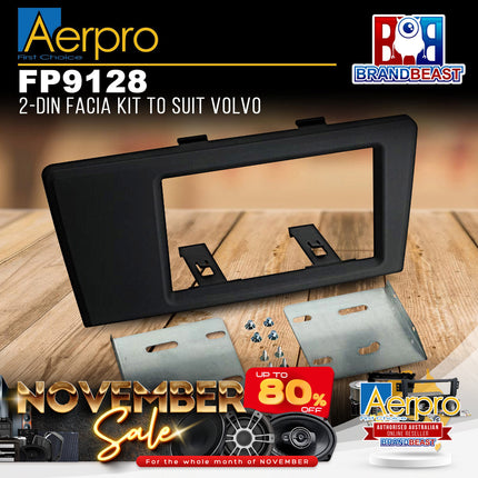 Aerpro FP9128 2-DIN Facia Kit to Suit Volvo S60/V70/XC70