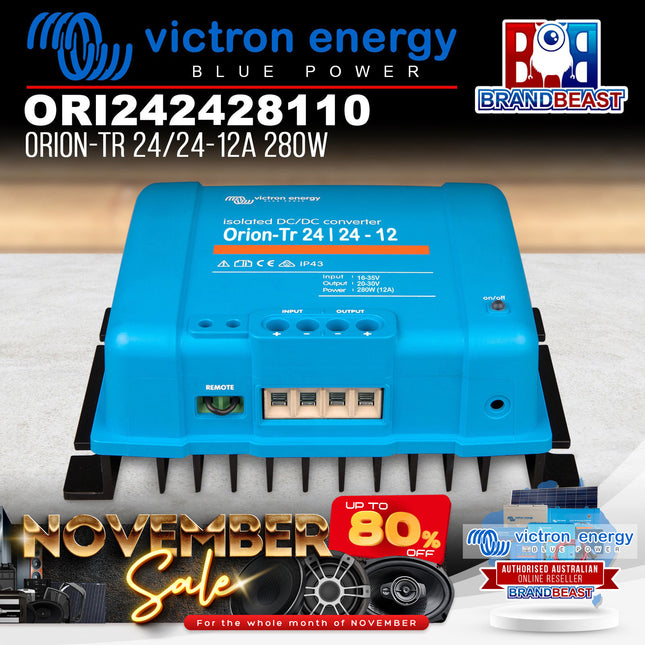 Victron Energy ORI242428110 280W 24/24-12A Orion-Tr Isolated DC-DC Converter