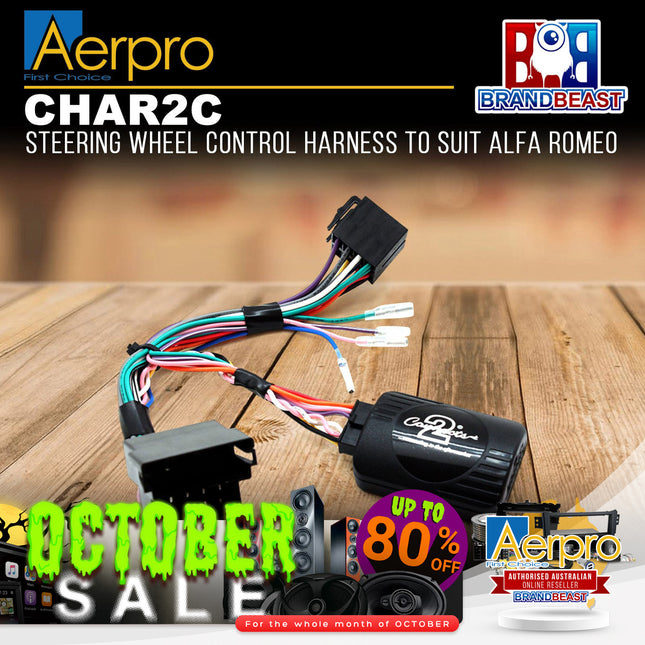 Aerpro CHAR2C Steering Wheel Control Harness to Suit Alfa Romeo
