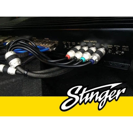 Stinger SI8417 8000 Series 4 Channel Triple Shielded RCA - 17ft (5m)