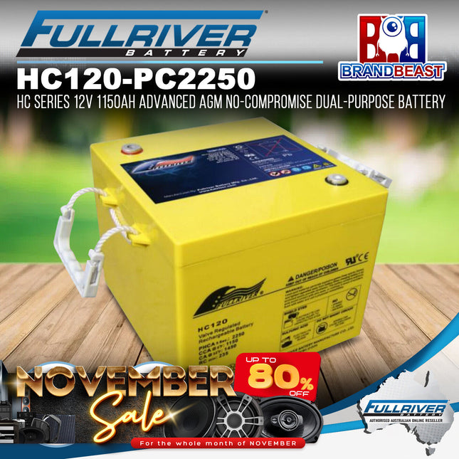 Fullriver HC120 -(PC2250) HC Series 12V 1150Ah Advanced AGM Dual-Purpose Battery