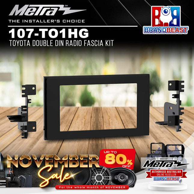 Metra 107-TO1HG Toyota Double DIN Radio Fascia Kit
