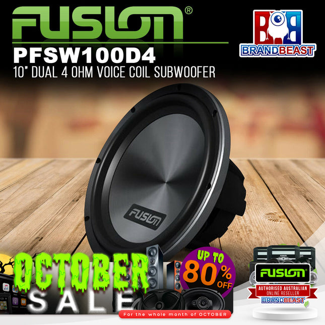 Fusion PF-SW100D4 10" Dual 4 Ohm Voice Coil Subwoofer