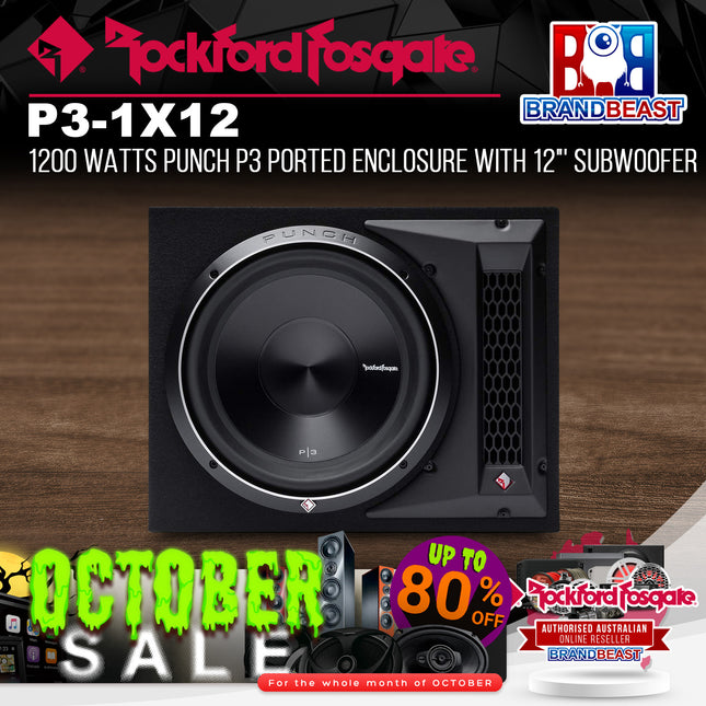 Rockford Fosgate P3-1X12 Punch Single P3 12" Loaded Enclosure