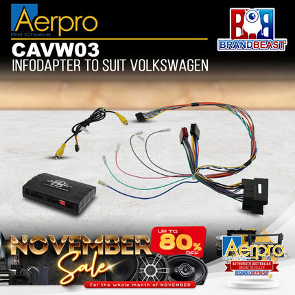 Aerpro CAVW03 AV Infodaptor Suit Volkswagen