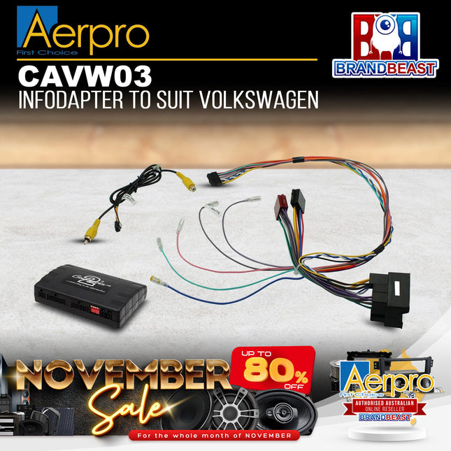 Aerpro CAVW03 AV Infodaptor Suit Volkswagen