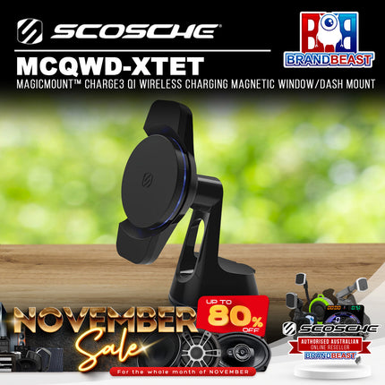 Scosche MCQWD-XTET MagicMount™ Charge3 Qi Wireless Magnetic Window/Dash Mount