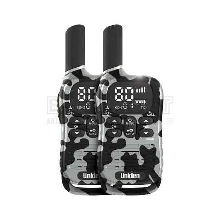 UNIDEN UH45-2 MAX - Ultra-Compact UHF Radio Twin Pack with Kid-Zone Plus and USB-C Charging