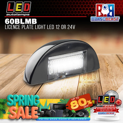 LED Autolamps 60BLMB Licence Plate Light LED 12 or 24V