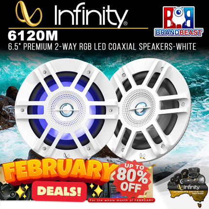 Infinity 6120M Kappa One Pair 6-1/2&quot; Two-Way Coaxial Speaker