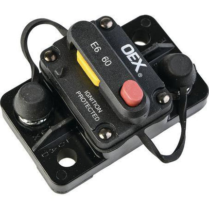 OEX ACX2086/5 60A Mini Manual Reset Circuit Breaker Type 3 Switchable Box of 5