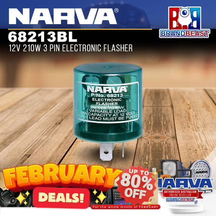 Narva 68213BL 12V 21W 3 Pin Electronic Flasher