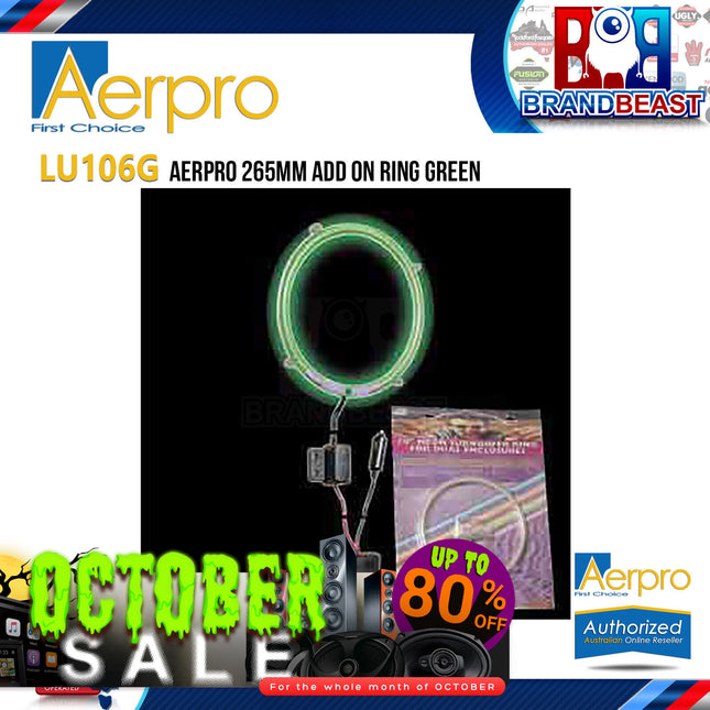 Aerpro LU106G 265Mm LED Add on Ring Green