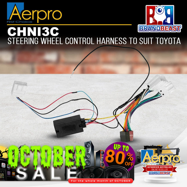 Aerpro CHNI3C Steering Wheel Control Harness Suit Nissan 10 /6 Pin Plugs