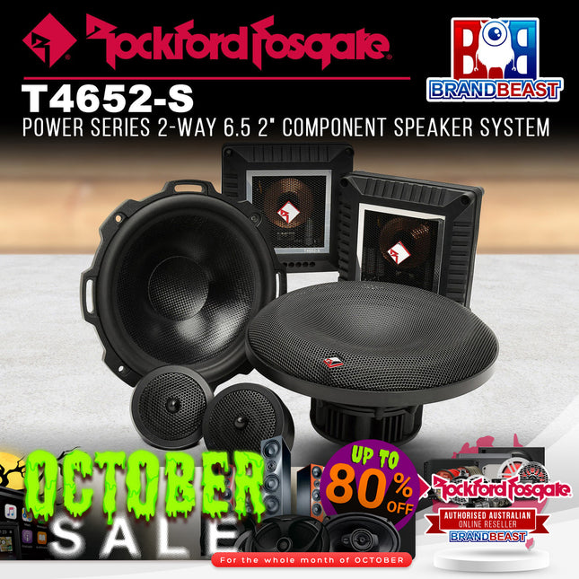 Rockford Fosgate T4652-S Power 6.5" T4 Component System