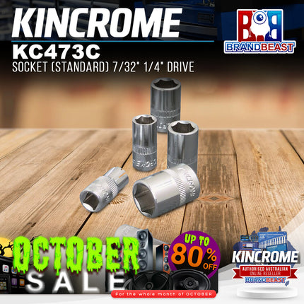 KINCROME KC473C Socket (Standard) 7/32" 1/4" Drive
