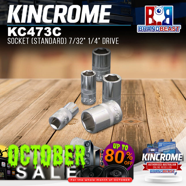 KINCROME KC473C Socket (Standard) 7/32" 1/4" Drive