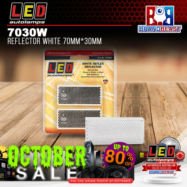 LED Autolamps 7030W Reflector White 70mm*30mm