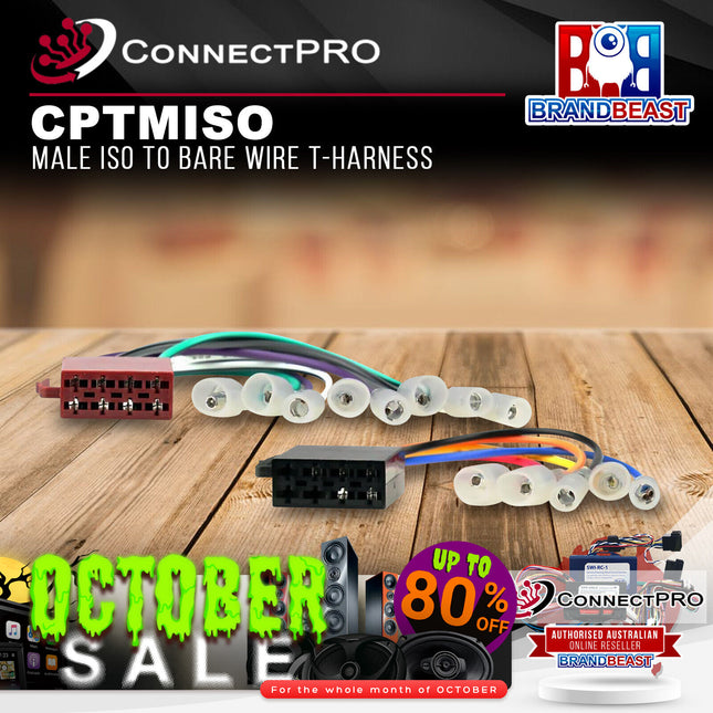 ConnectPRO CPTMISO Male ISO to Bare Wire T-Harness