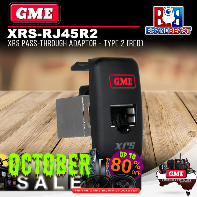 GME XRS-RJ45R2 XRS Pass-through Adaptor - Type 2 (Red)