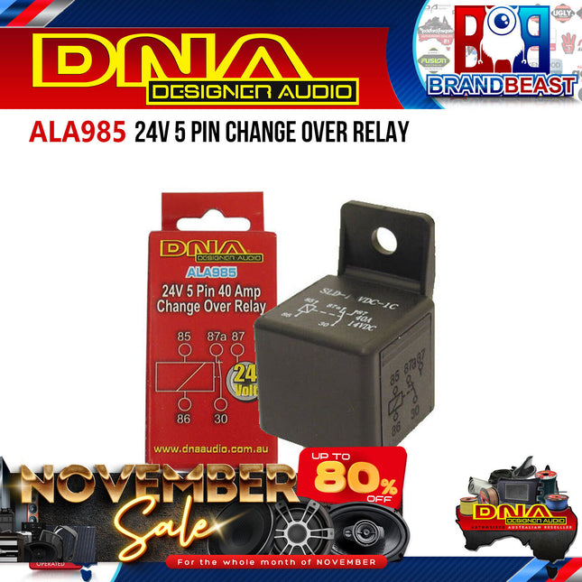 DNA ALA985 24V 5 Pin 40 AMP Change Over Relay