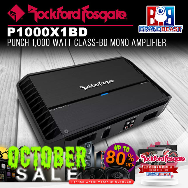 Rockford Fosgate P1000X1bd Punch 1,000 Watt Class-bd Mono Amplifier