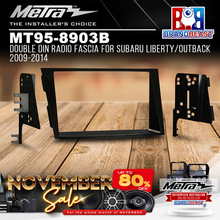 Metra MT95-8903B Double DIN Radio Fascia For Subaru Liberty/Outback 2009-2014