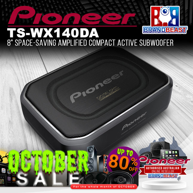 Pioneer TS-WX140DA 8" Space-Saving Amplified Compact Active Subwoofer