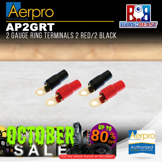Aerpro AP2GRT 2R/2B 2 Gauge Ring Terminal
