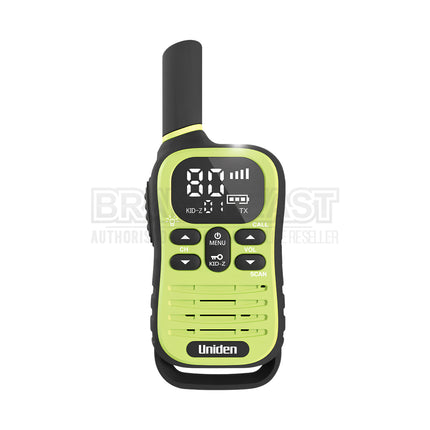 UNIDEN UH45-4 MAX - Ultra-Compact UHF Radio Quad Pack with Kid-Zone Plus and USB-C Charging