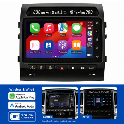 Aerpro AMUTO52 Toyota LandCruiser 200 Series Sahara 2012-2015 9 Inch Advanced Infotainment System