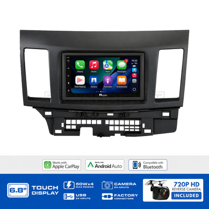 Aerpro AX9037K6 6.8" Multimedia Head Unit Upgrade Kit Mitsubishi Lancer