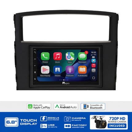 Aerpro AX9100K6 6.8" Multimedia Head Unit Upgrade Kit Mitsubishi Pajero