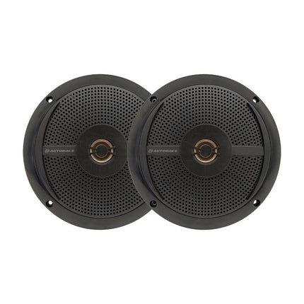 AUTOBACS M620B - 6.5 Inch 2-Way Slim Fit Marine Speakers - Black