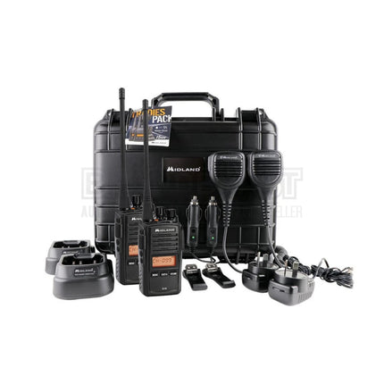 Midland G18-2TP 5W UHF Analogue Portable Radio - Twin Tradie Pack