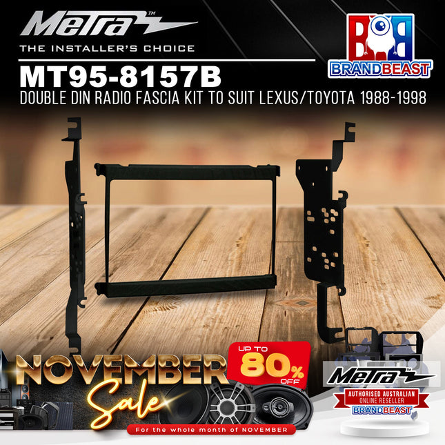 Metra MT95-8157B Double DIN Radio Fascia Kit Suit Lexus/Toyota 1988-1998
