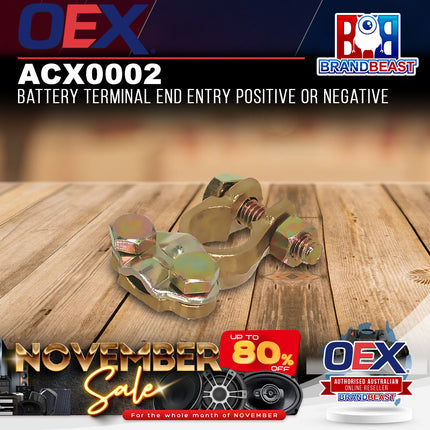 OEX ACX0002 Battery Terminal End Entry Positive or Negative