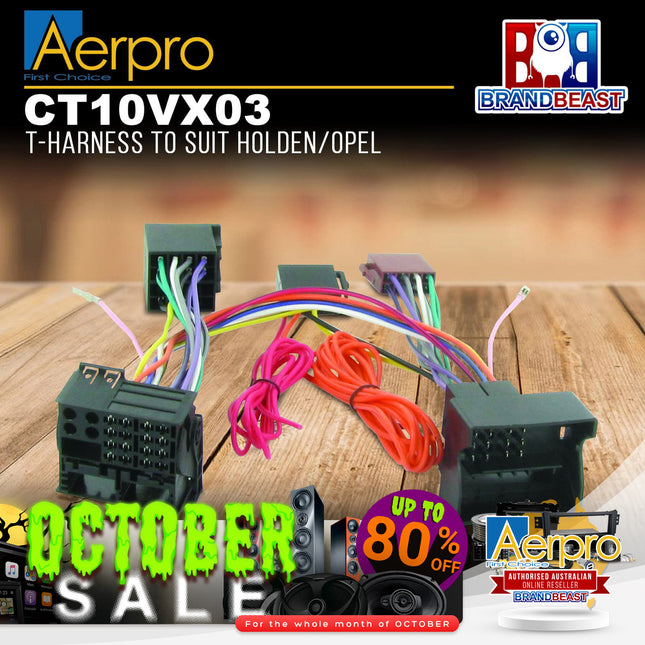 Aerpro CT10VX03 T-Harness to Suit Holden/Opel