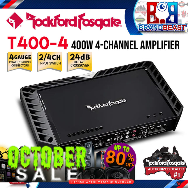 Rockford Fosgate T400-4 Power 400 Watt 4-Channel Amplifier