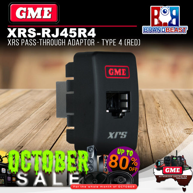 GME XRS-RJ45R4 XRS Pass-through Adaptor - Type 4 (Red)
