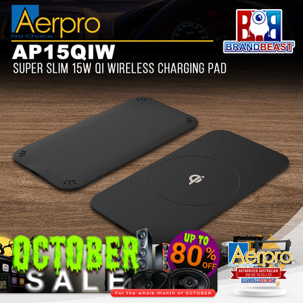 Aerpro AP15QIW Super Slim 15W QI Wireless Charging Pad