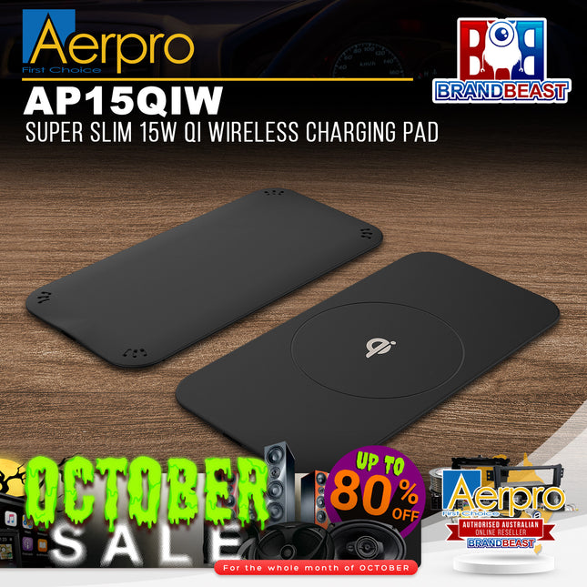 Aerpro AP15QIW Super Slim 15W QI Wireless Charging Pad