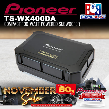 Pioneer TS-WX400DA 250W Space Saving Active Sealed Subwoofer