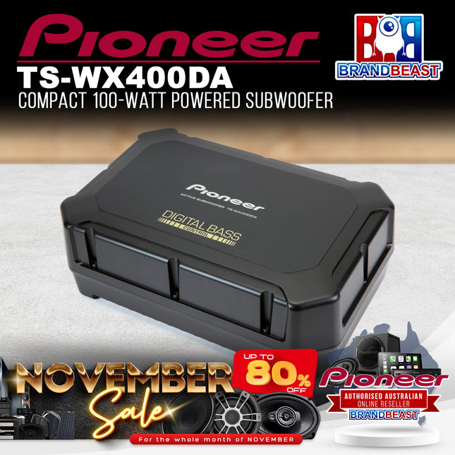 Pioneer TS-WX400DA 250W Space Saving Active Sealed Subwoofer