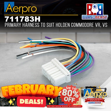 Aerpro 711783H Replacement OEM Headunit Harness Suit Holden Commodore VR/VS