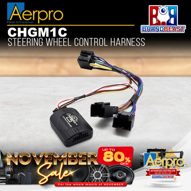 Aerpro CHGM1C Steering Wheel Control Harness to Suit Holden